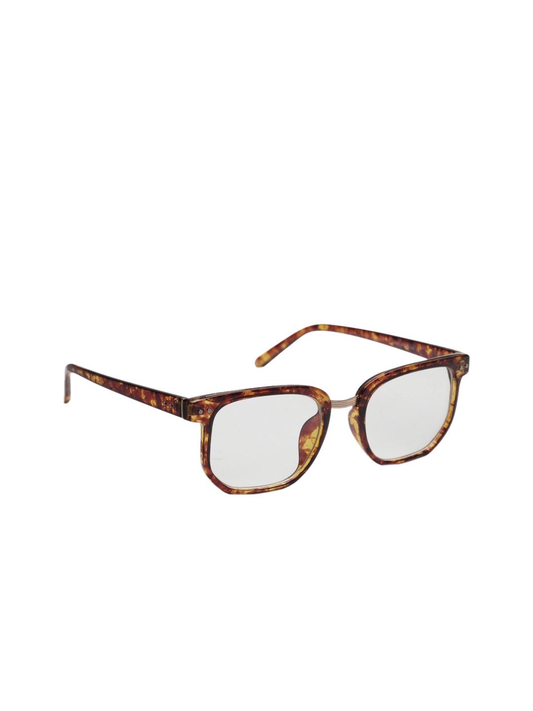 

Get Glamr Unisex Brown Tortoise Shell Full Rim Square Frames