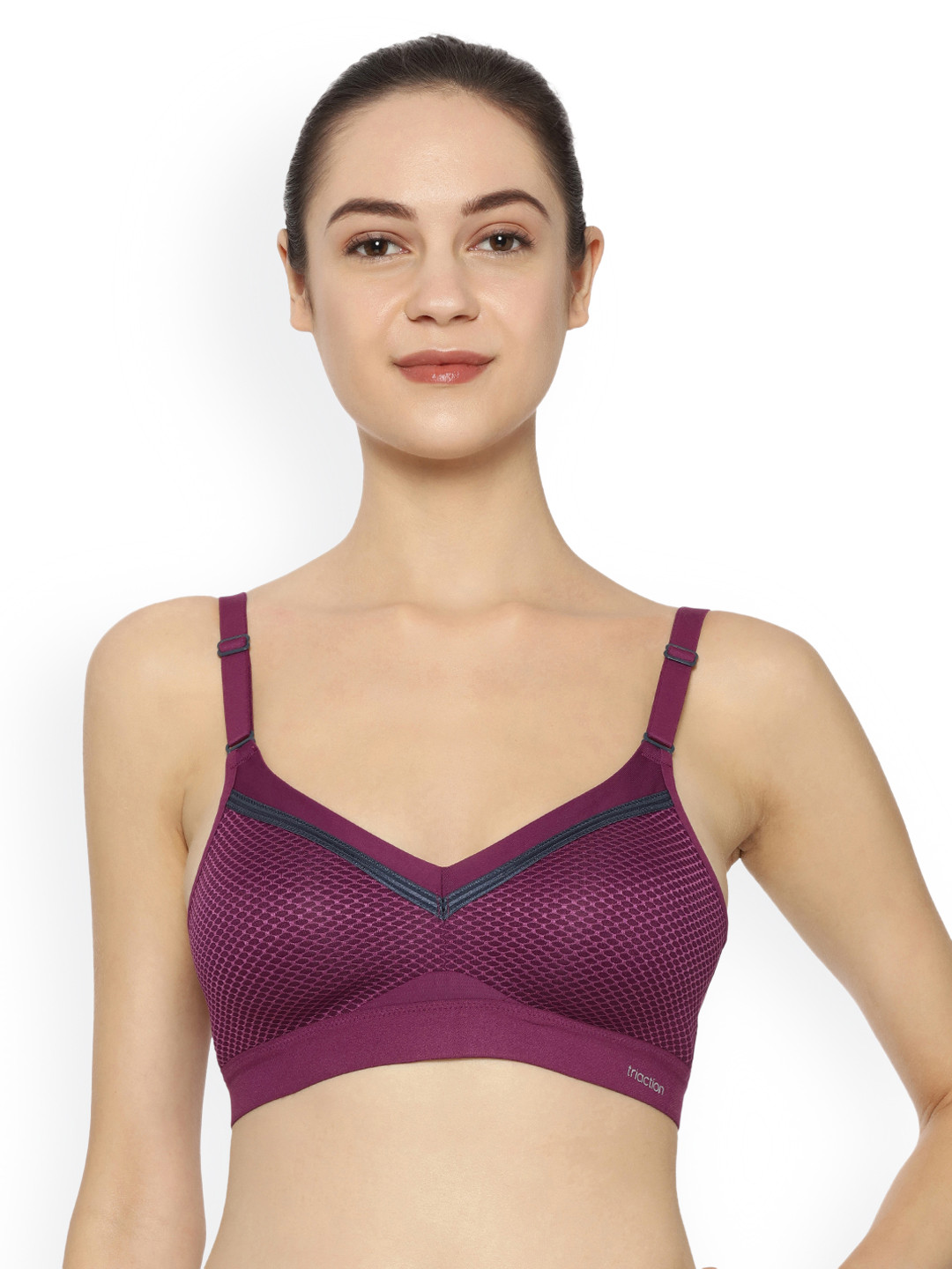

Triumph Triaction Free Motion Wireless Non Padded High Bounce Control Big-Cup Sports Bra, Purple