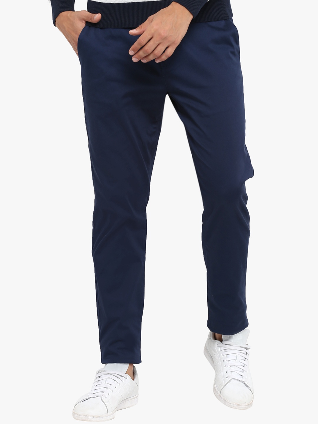 

Red Tape Men Blue Skinny Fit Solid Chinos
