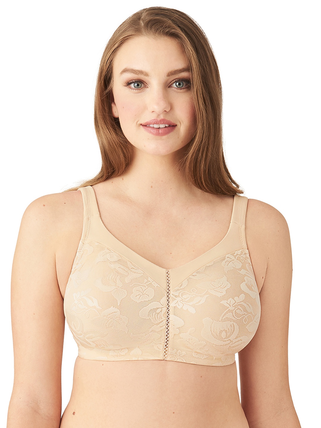 

Beige Solid Bra