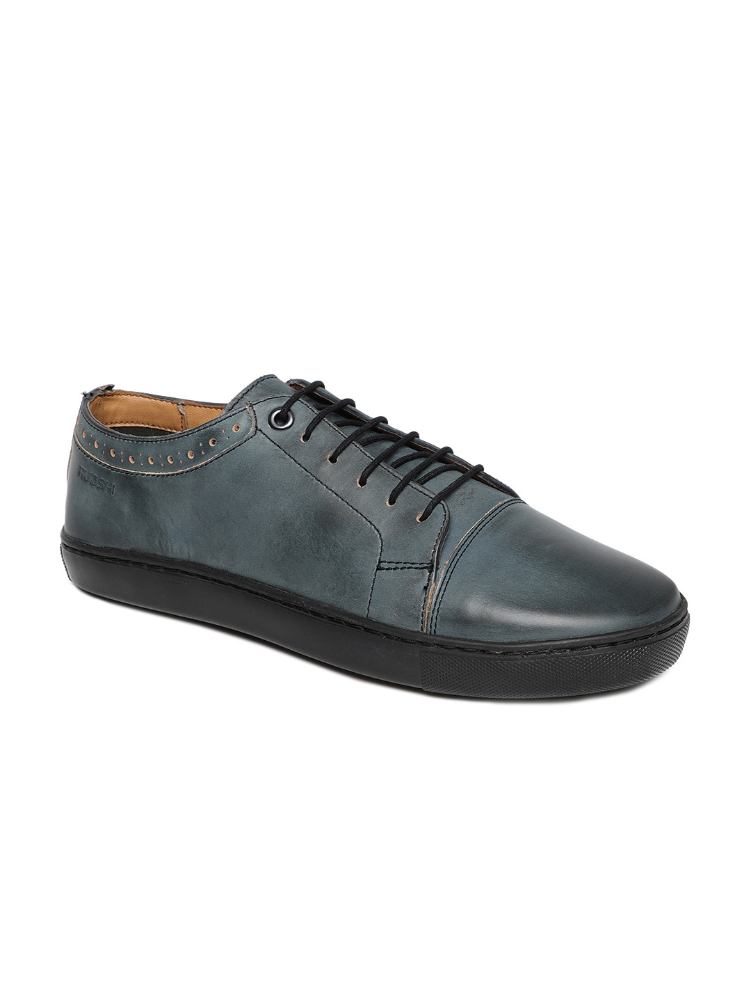 

Ruosh Men Blue Leather Sneakers