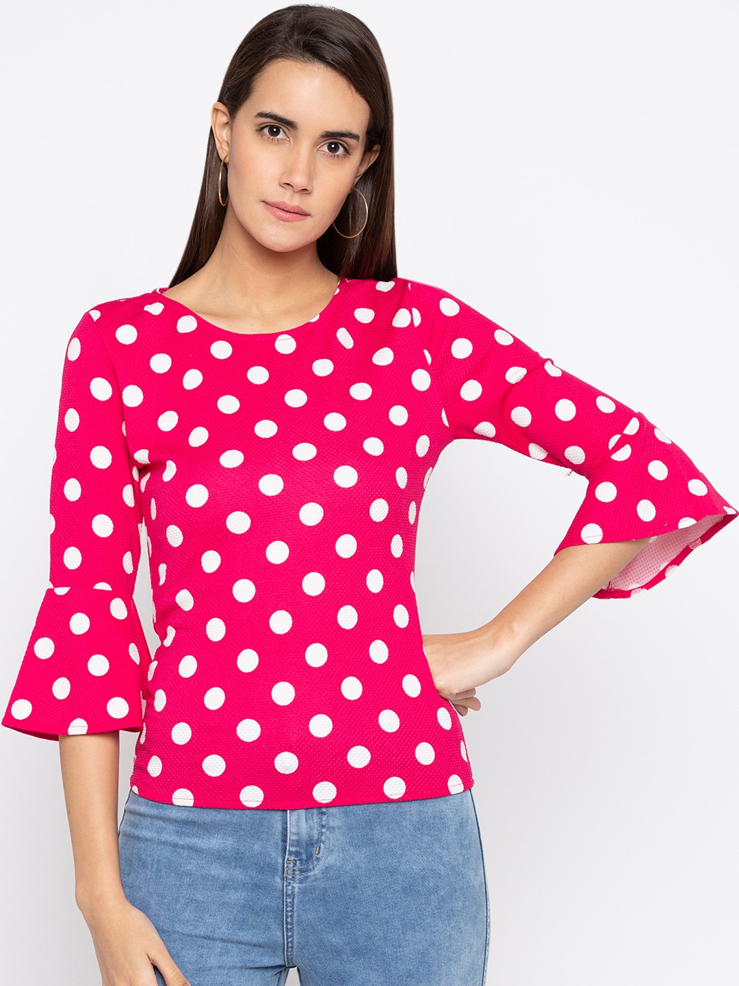 

Globus Women Pink Printed Top