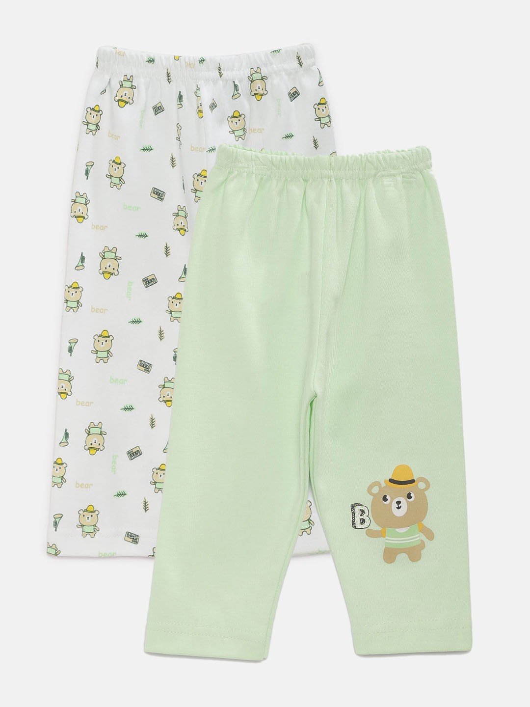 

MeeMee Unisex Pack of 2 Lounge Pants NFUNICK111LGPK-2-Mint_White Aop