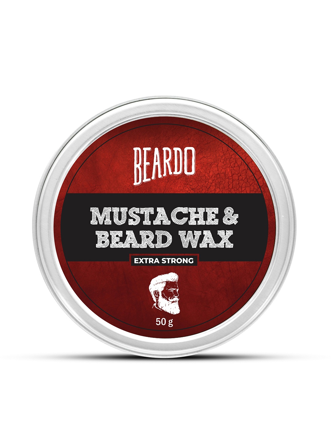 

BEARDO Men Beard & Mustache Wax Extra Strong - 50g, Maroon