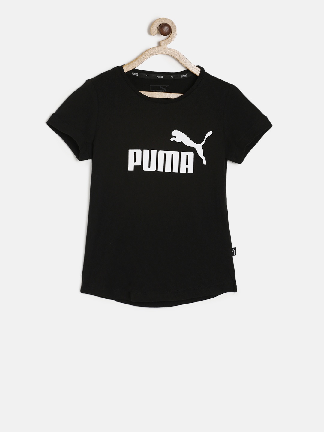 

Puma Girls Black Printed Round Neck T-shirt