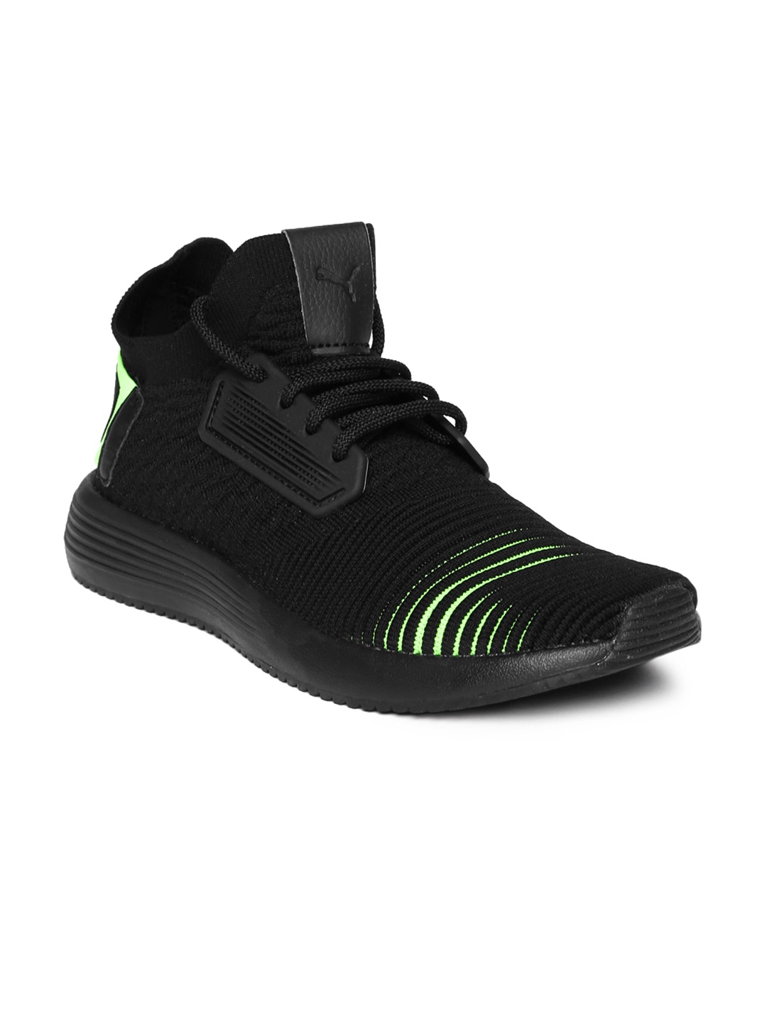 

Puma Unisex Black & Green Printed Uprise Color Shift Jr Sneakers