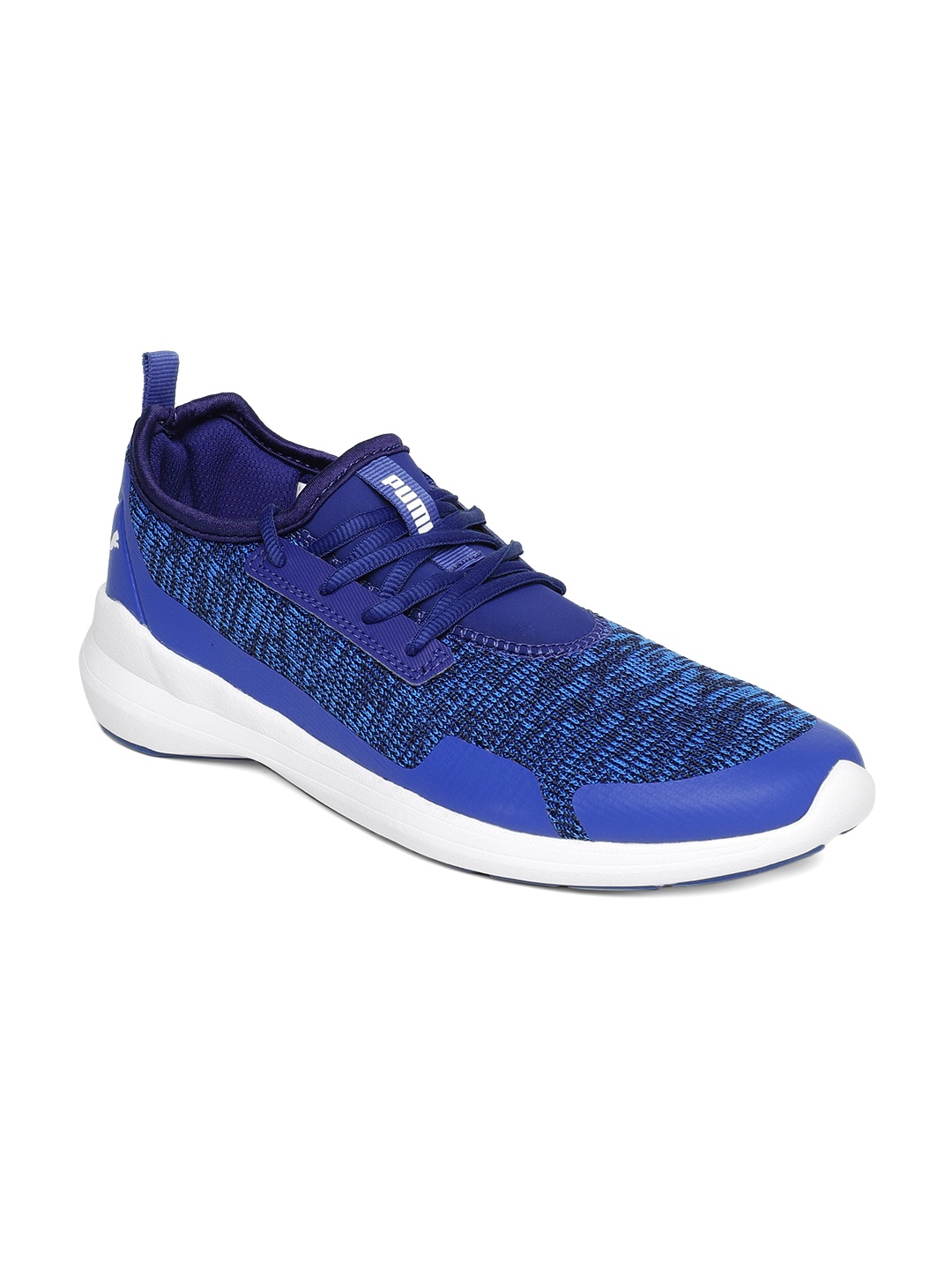 

Puma Men Blue Stride Evo IDP Sneakers