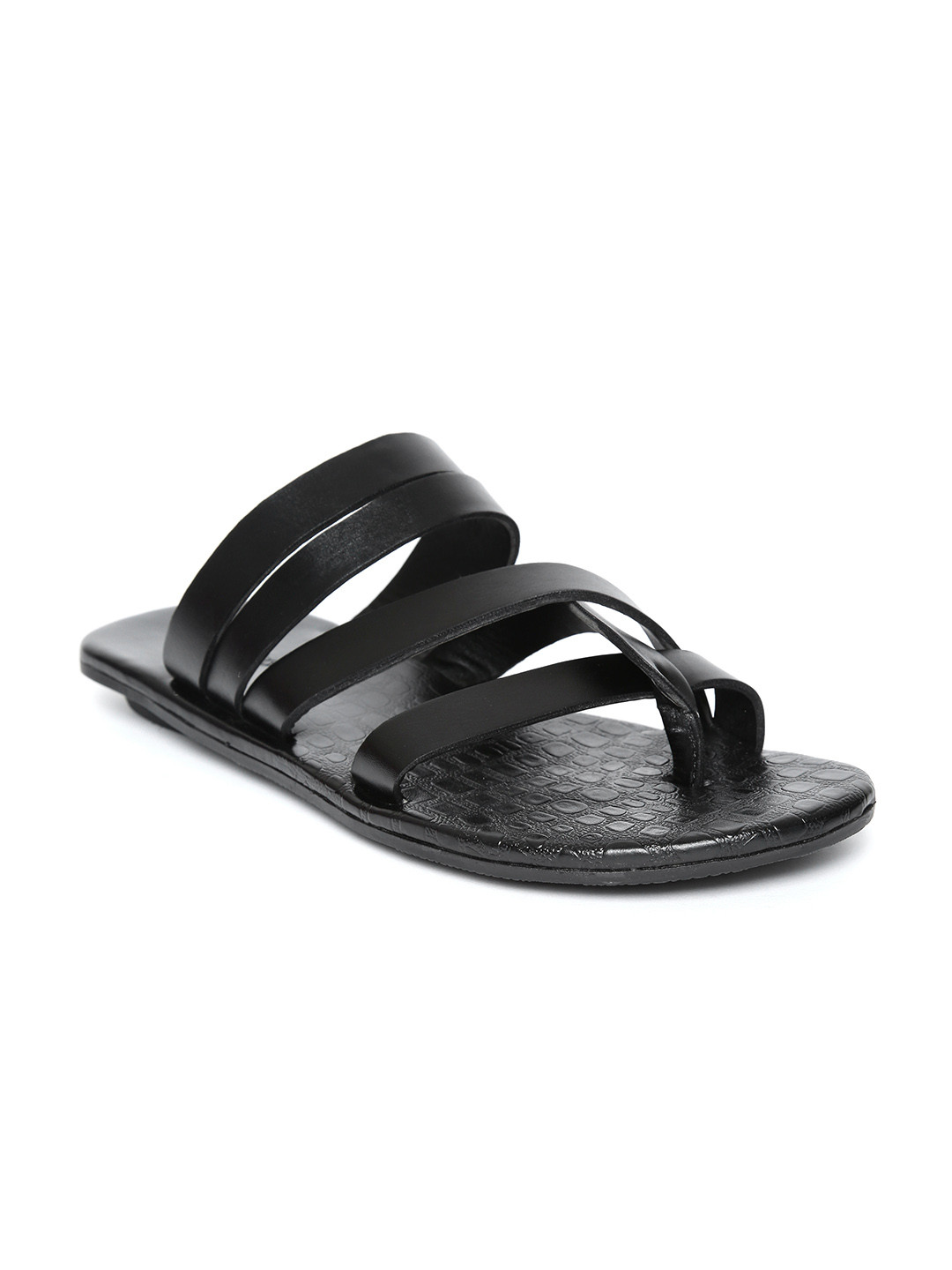 

San Frissco Men Black Comfort Sandals