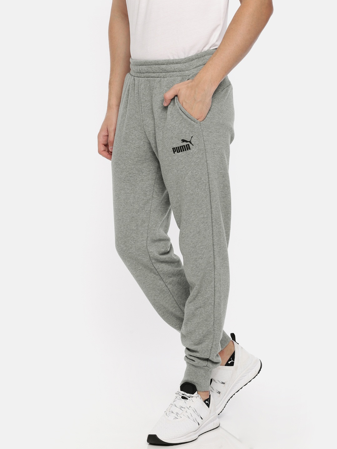 

Puma Men Grey ESS Logo Solid Joggers