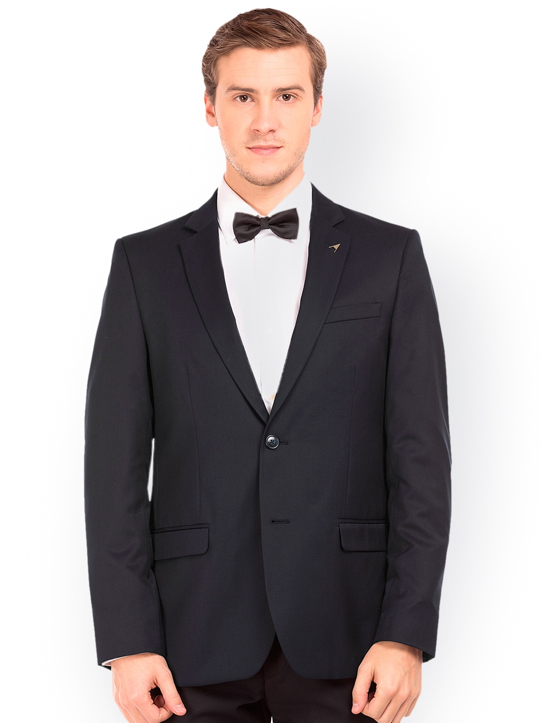 

Arrow Men Navy Tailored Fit Single Breasted Blazer, Navy blue