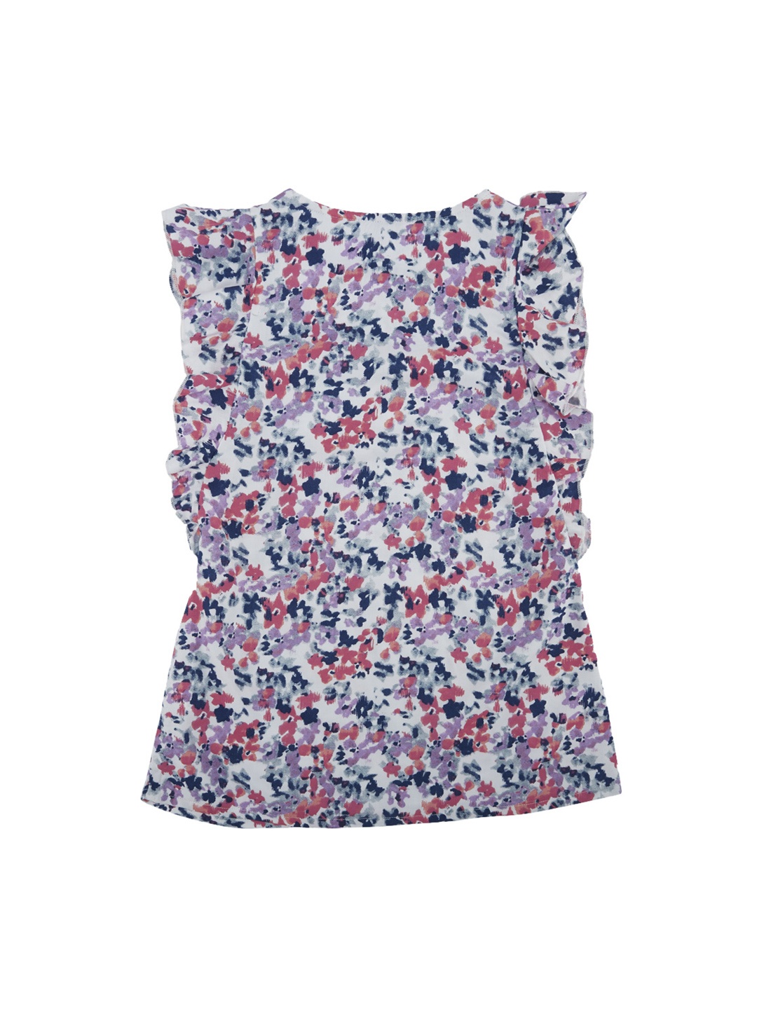 

CHALK by Pantaloons Girls Multicoloured Printed A-Line Pure Cotton Top, Multi