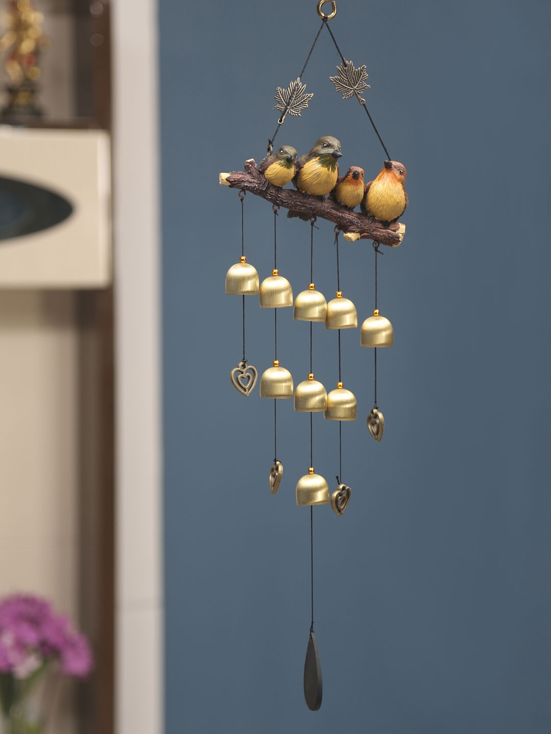 

Athome by Nilkamal Gold-Toned & Brown Windchime