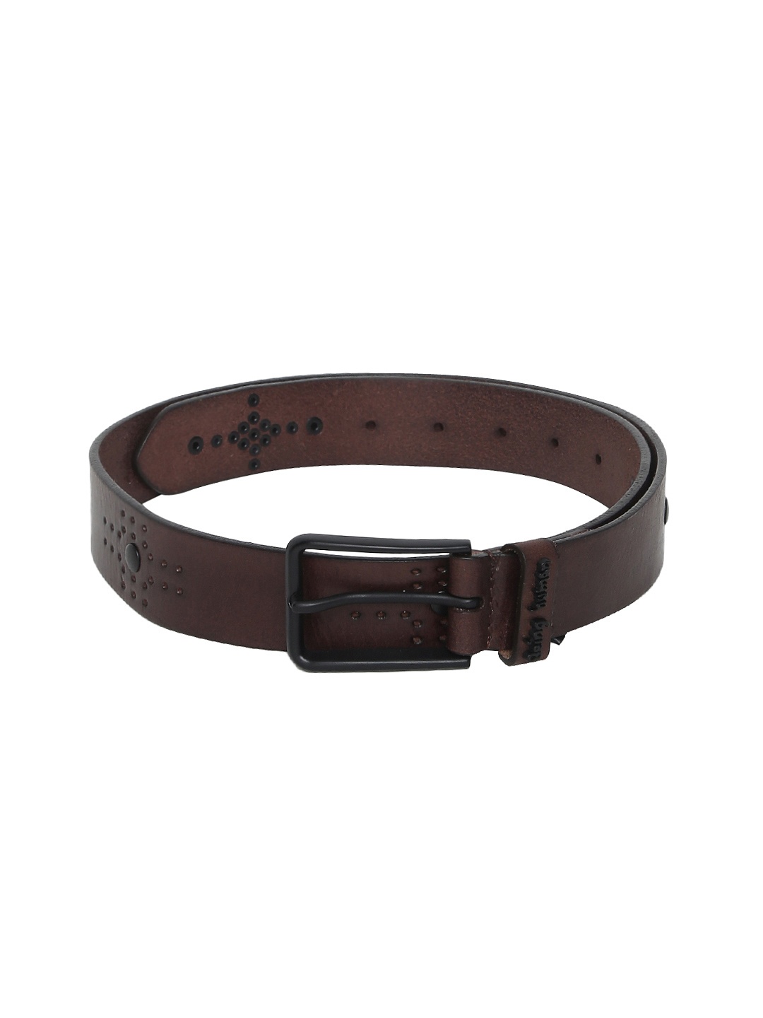 

Being Human Men Brown Solid Belt