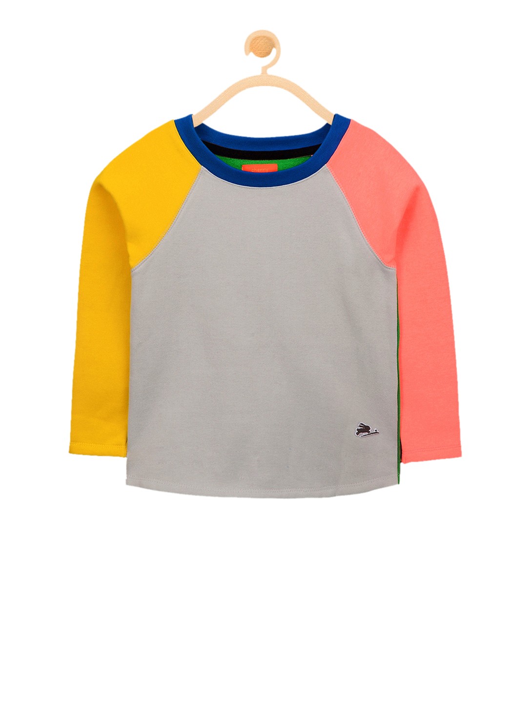 

Cherry Crumble Kids Grey Solid Sweatshirt