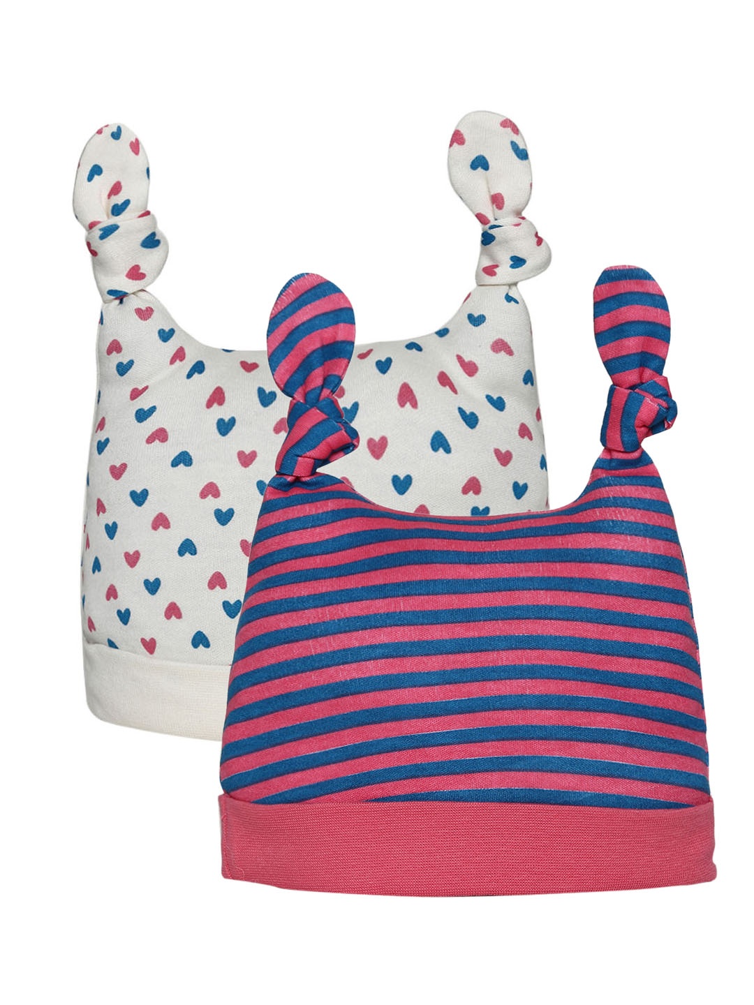 

MINI KLUB Girls Multicoloured Pack of 2 Beanies, Multi