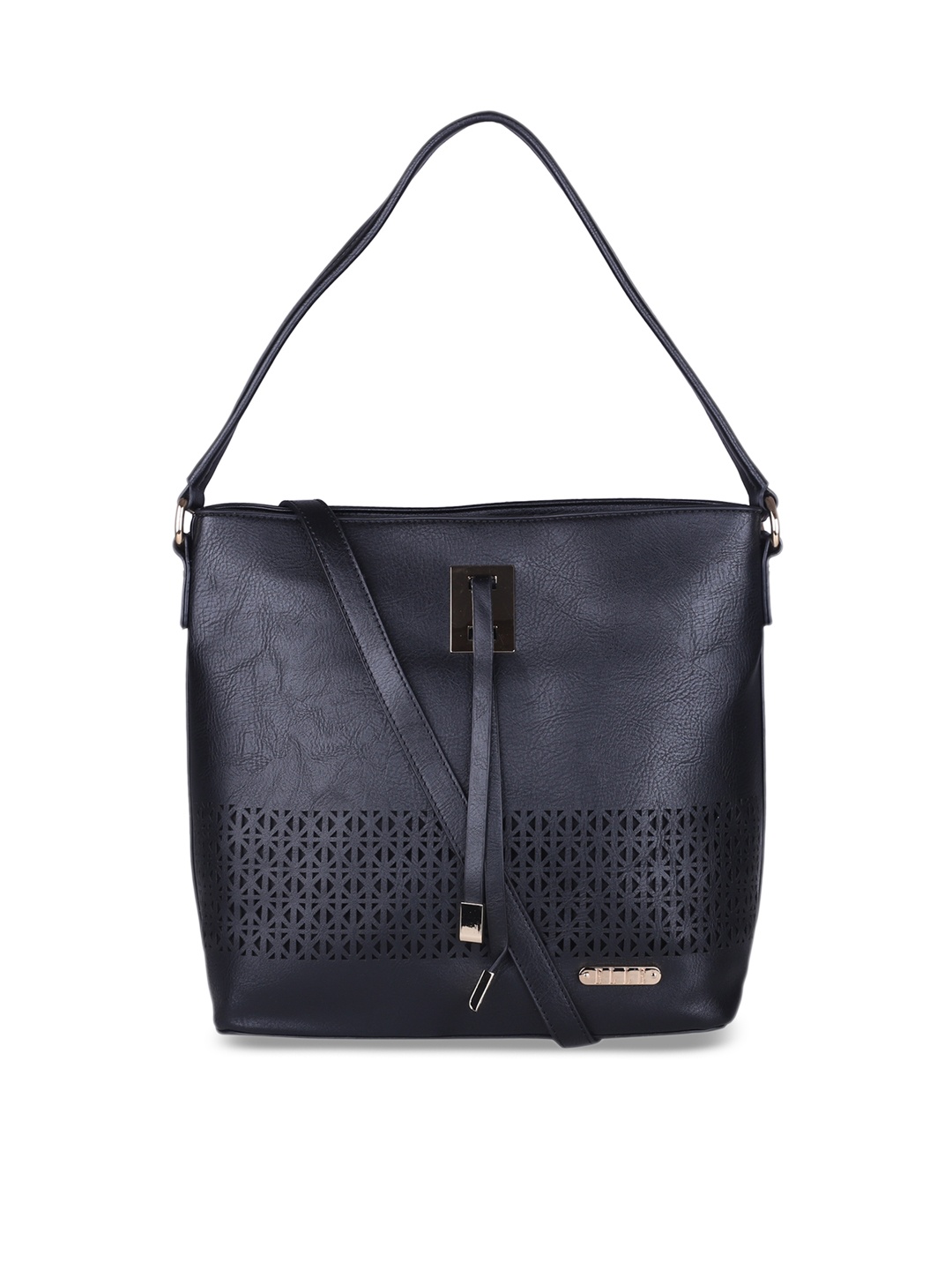 

ELLE Black Solid Shoulder Bag