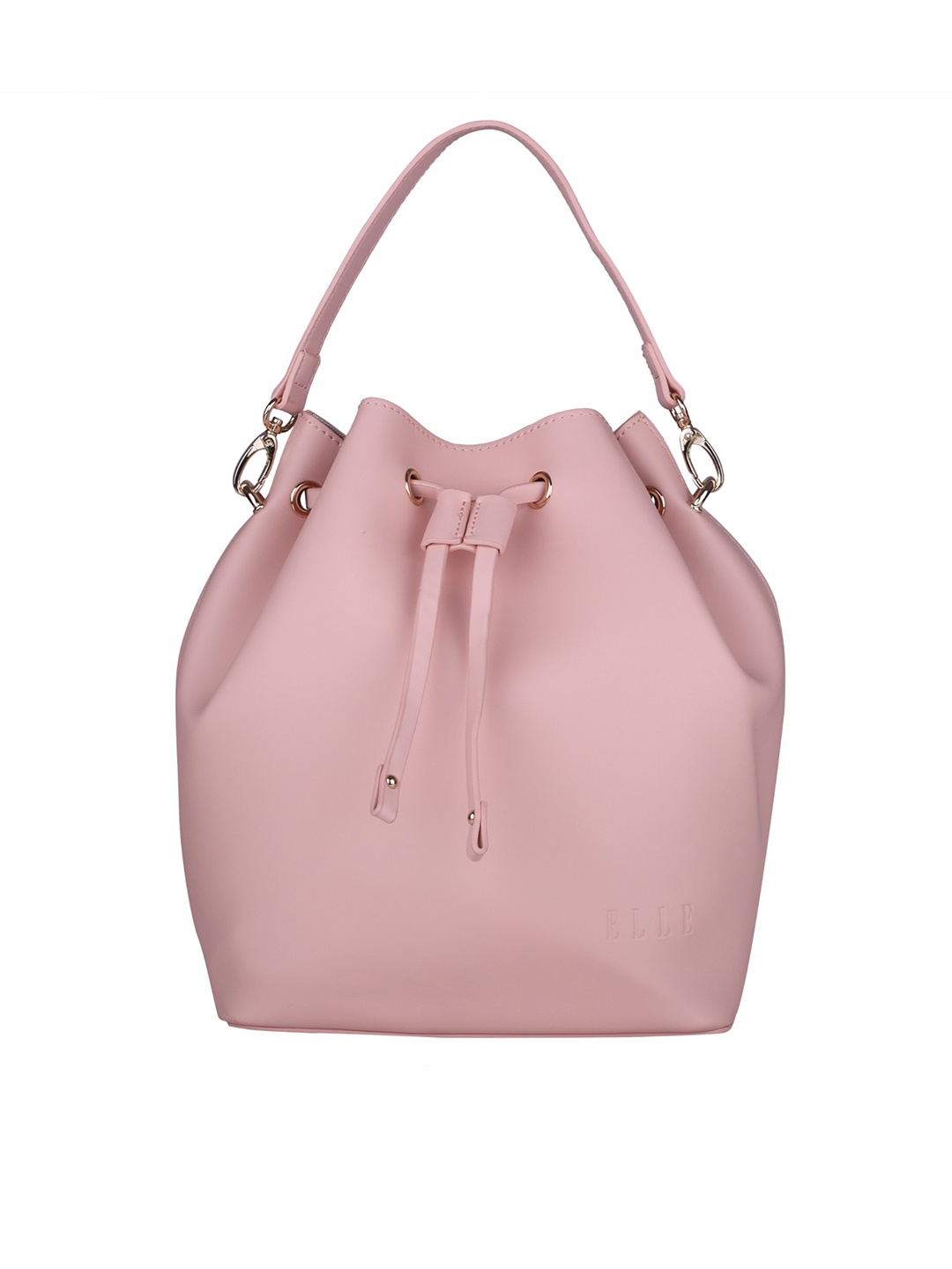 

ELLE Pink Solid Hobo Bag