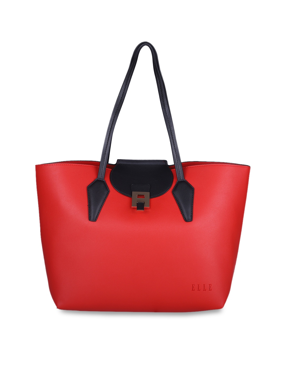 

ELLE Red Colourblocked Shoulder Bag