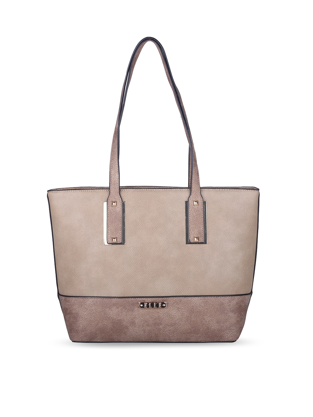 

ELLE Beige Colourblocked Shoulder Bag