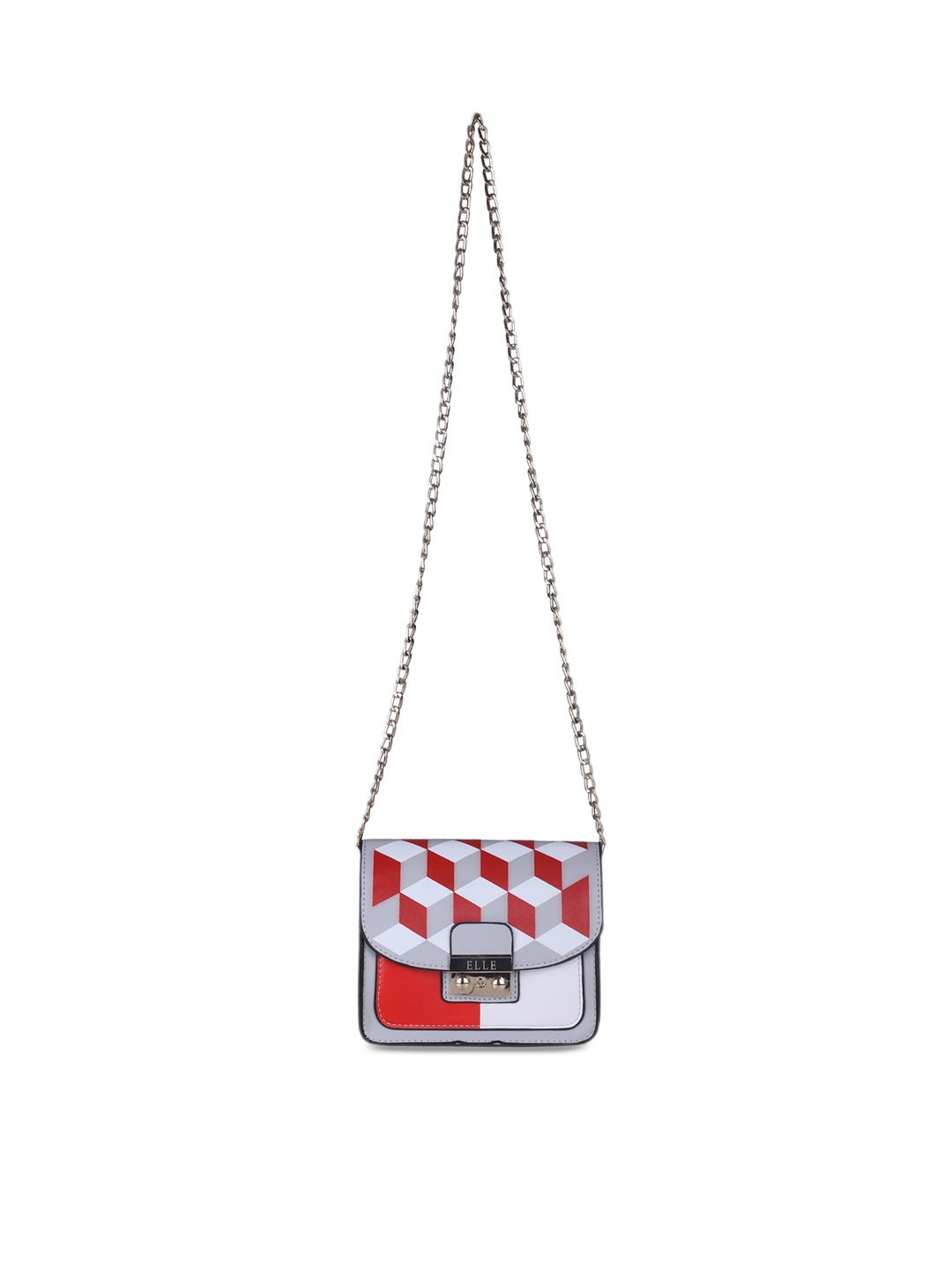 

ELLE White & Red Printed Sling Bag