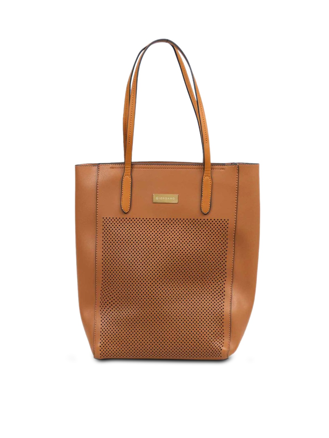 

GIORDANO Brown Solid Tote Bag