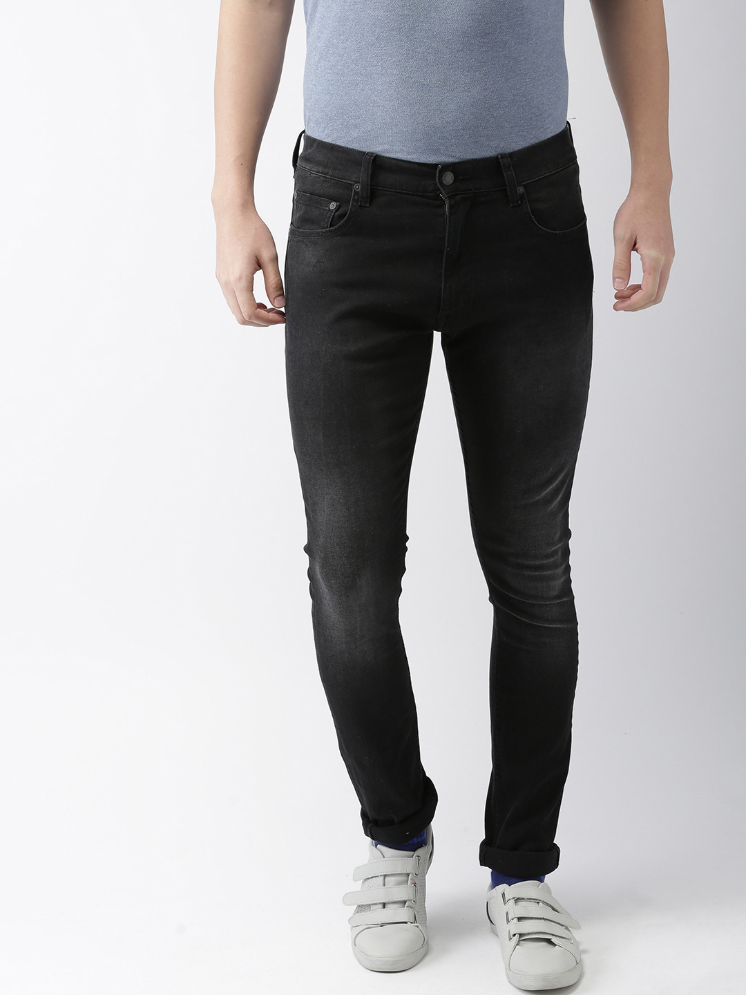 

Tommy Hilfiger LEWIS HAMILTON Men Black Regular Fit Mid-Rise Clean Look Stretchable Jeans