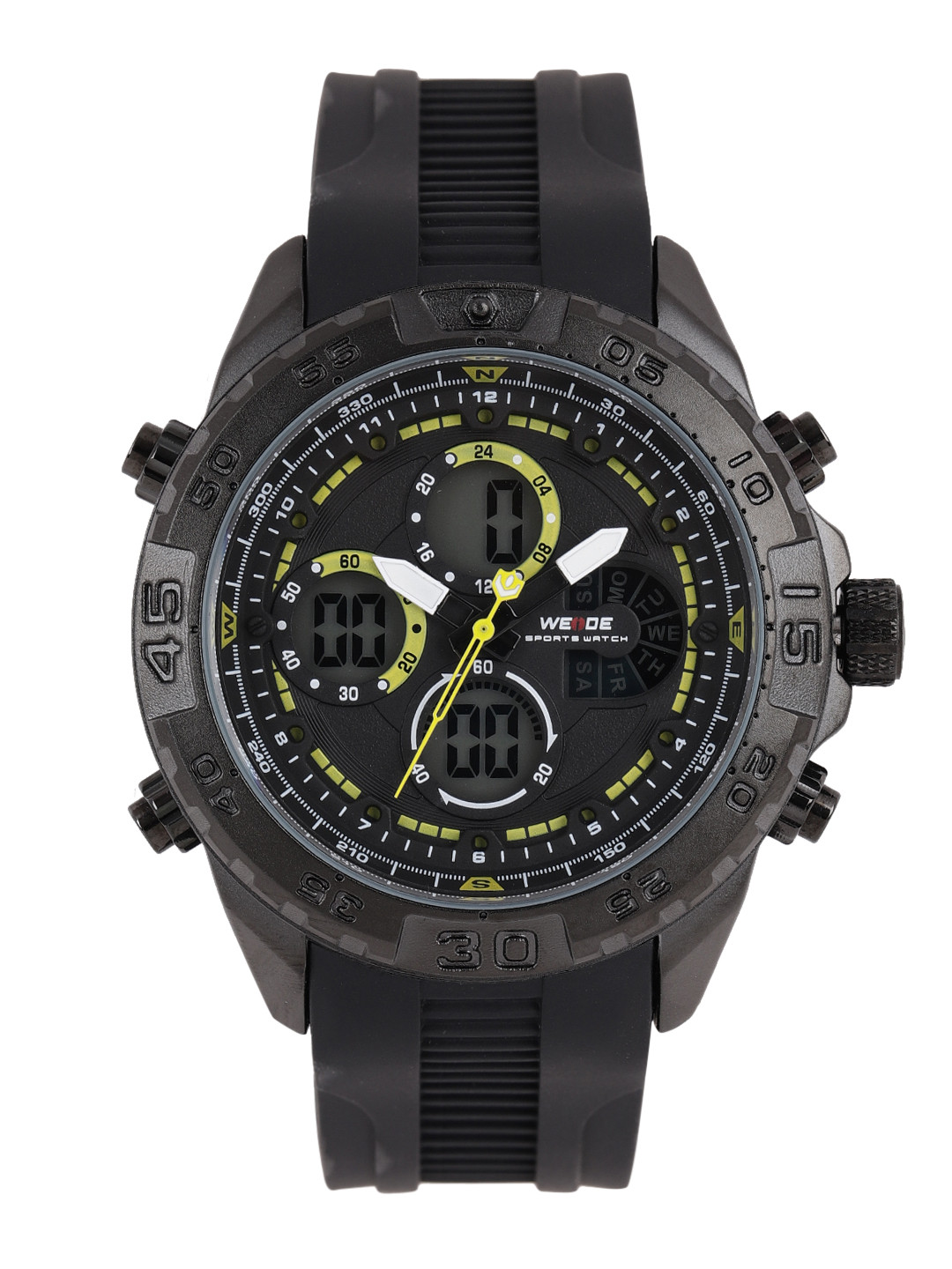 

WEIDE Men Black Analogue and Digital Watch WH6909B