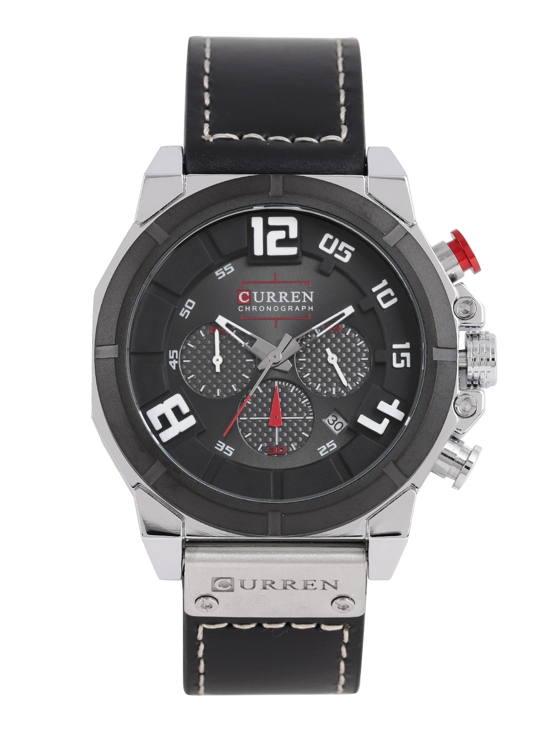 

Curren Men Black Analogue Chronograph Watch 8287BK