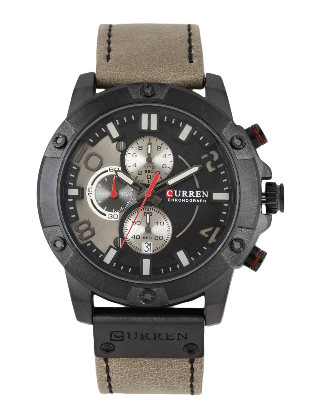

Curren Men Black & Grey Analogue Watch 8285KH