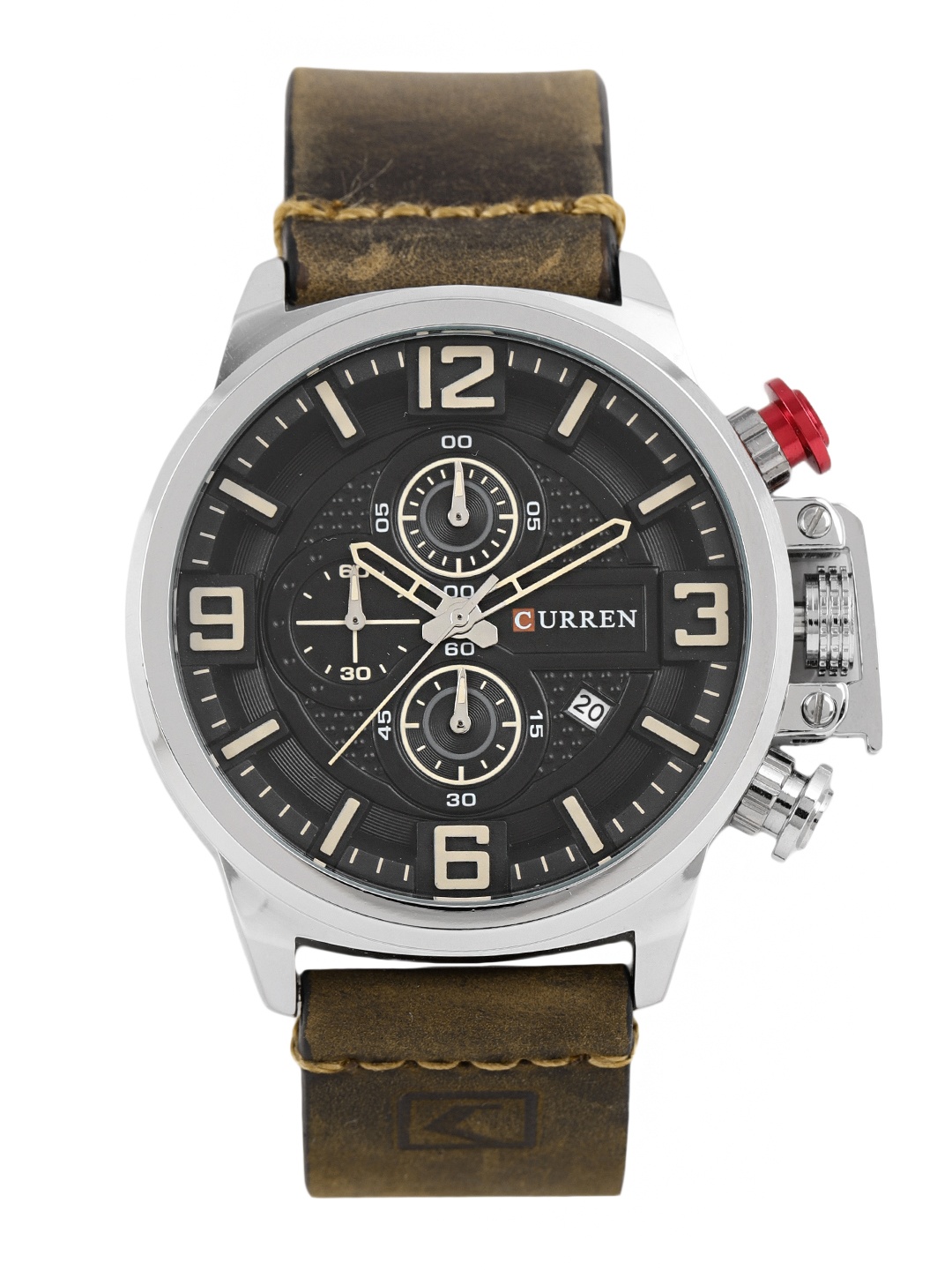 

Curren Men Black Analogue Chronograph Watch 8278BR