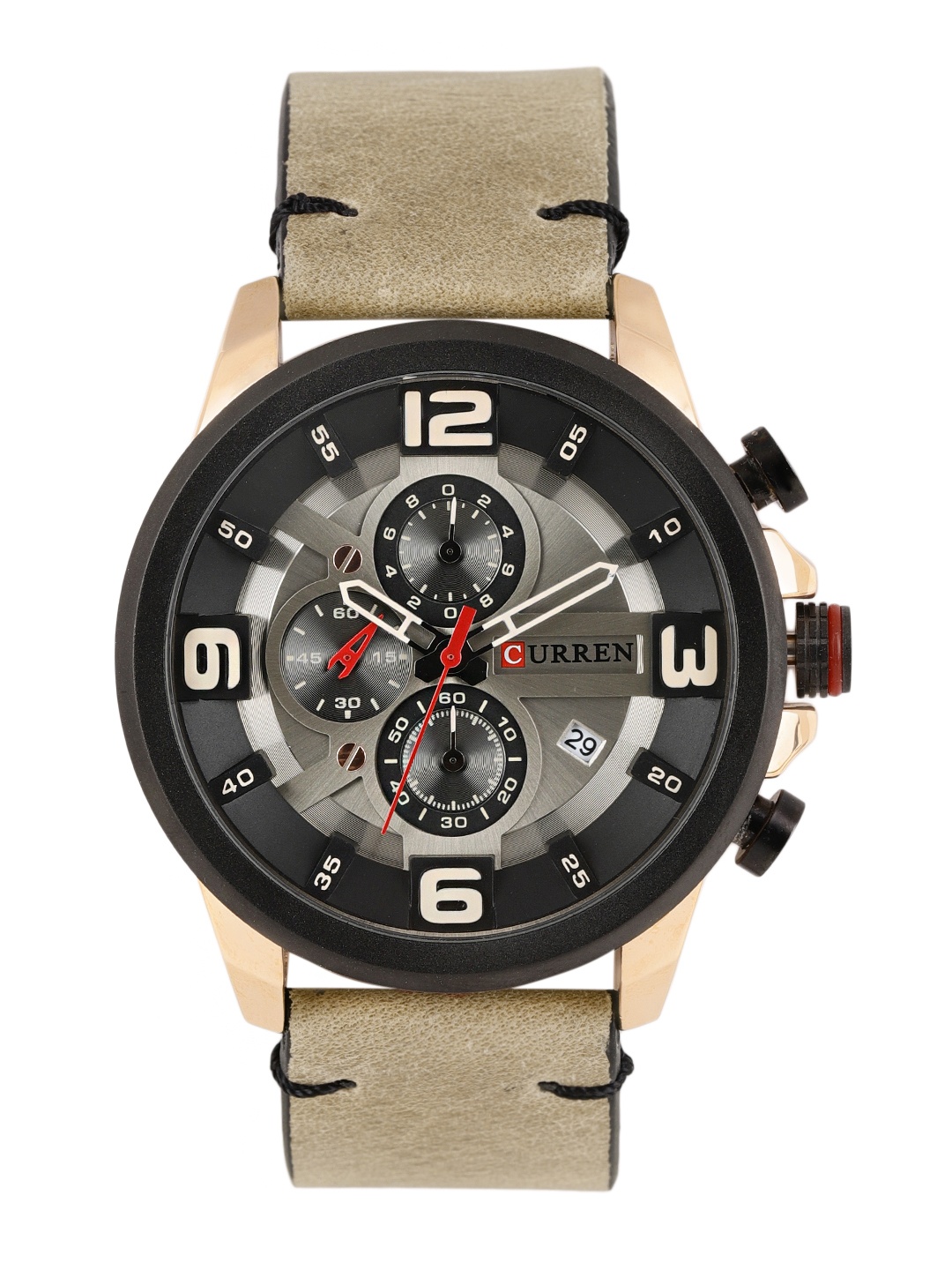 

Curren Men Silver-Toned Analogue Watch 8288CO
