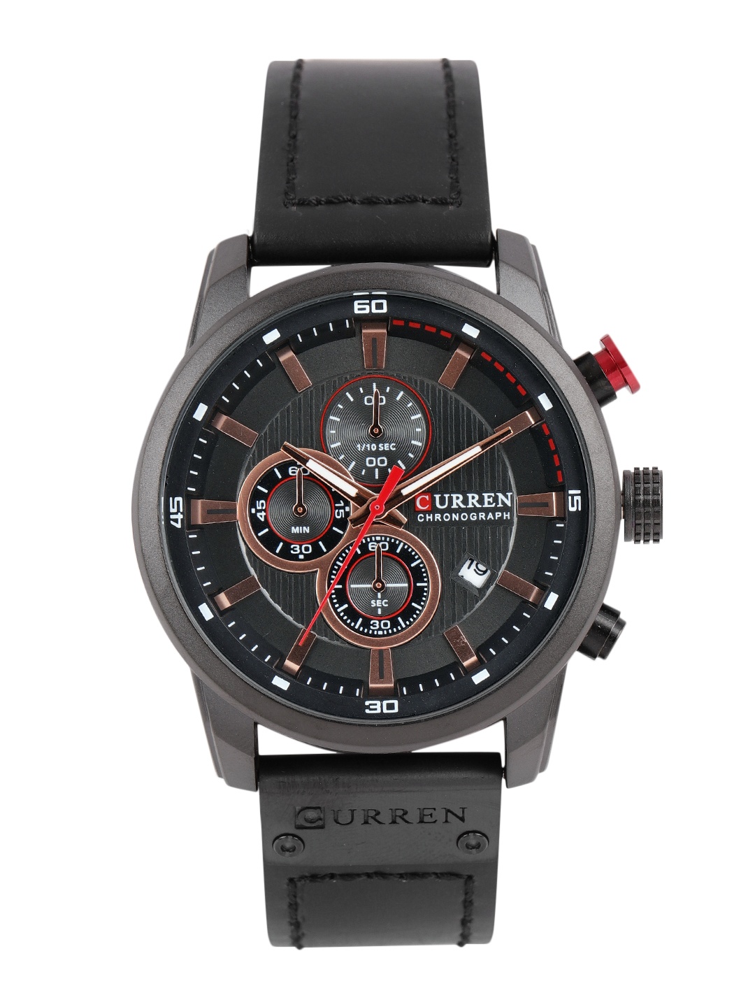 

Curren Men Black Analogue Chronograph Watch 8291BK