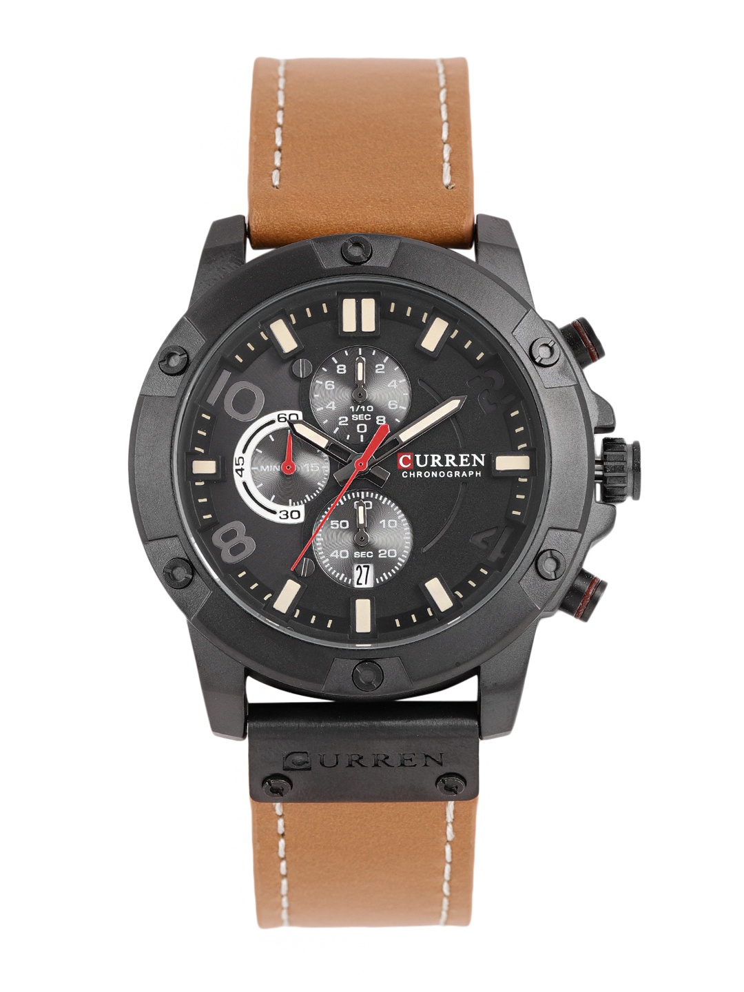 

Curren Men Black Analogue Chronograph Watch 8285BR