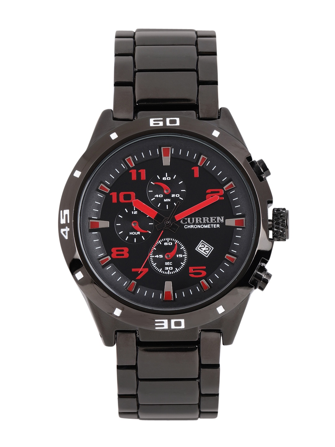 

Curren Men Black Analogue Watch 8021RE