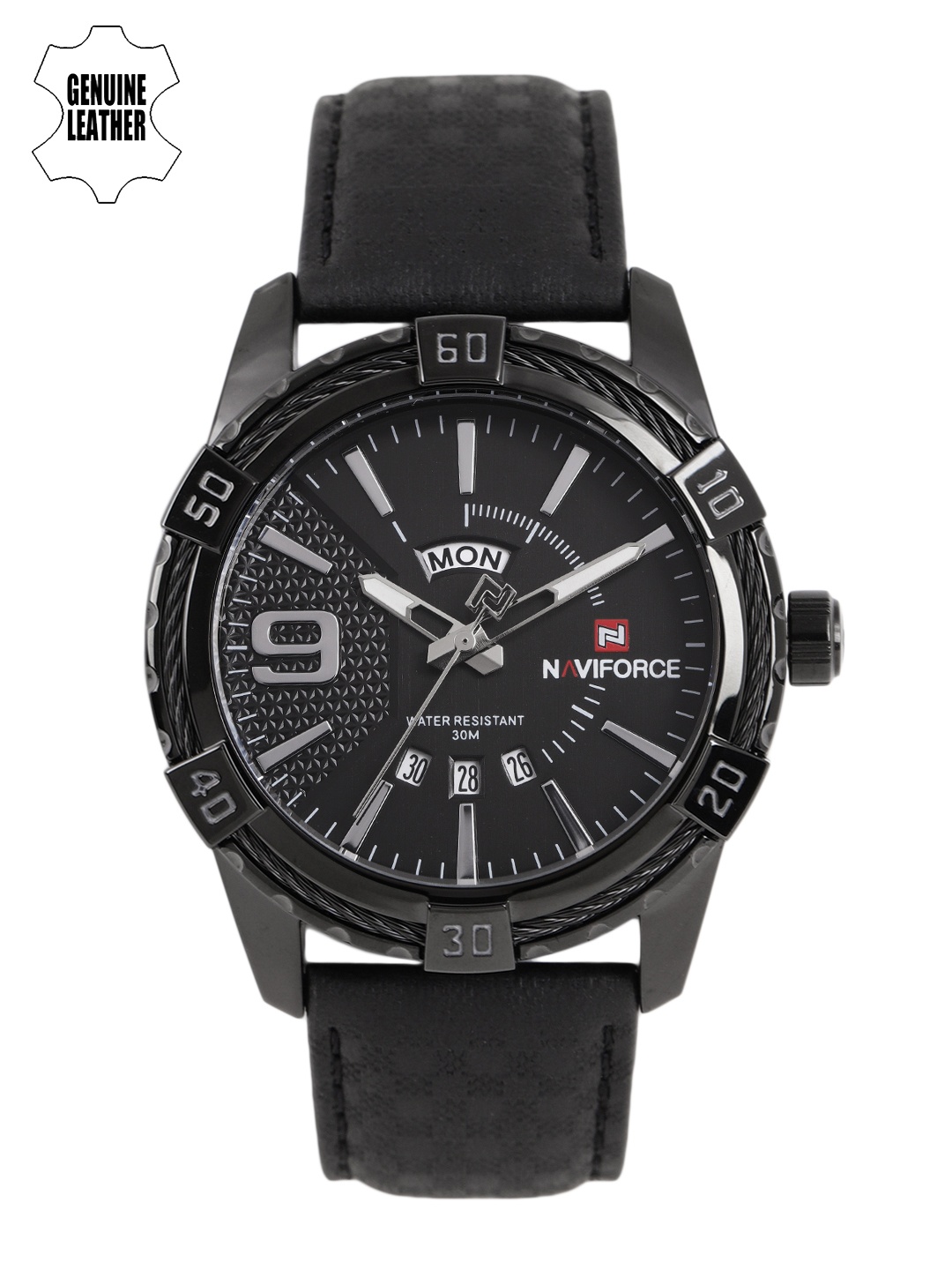 

Naviforce Men Black Analogue Watch NF9117LBB