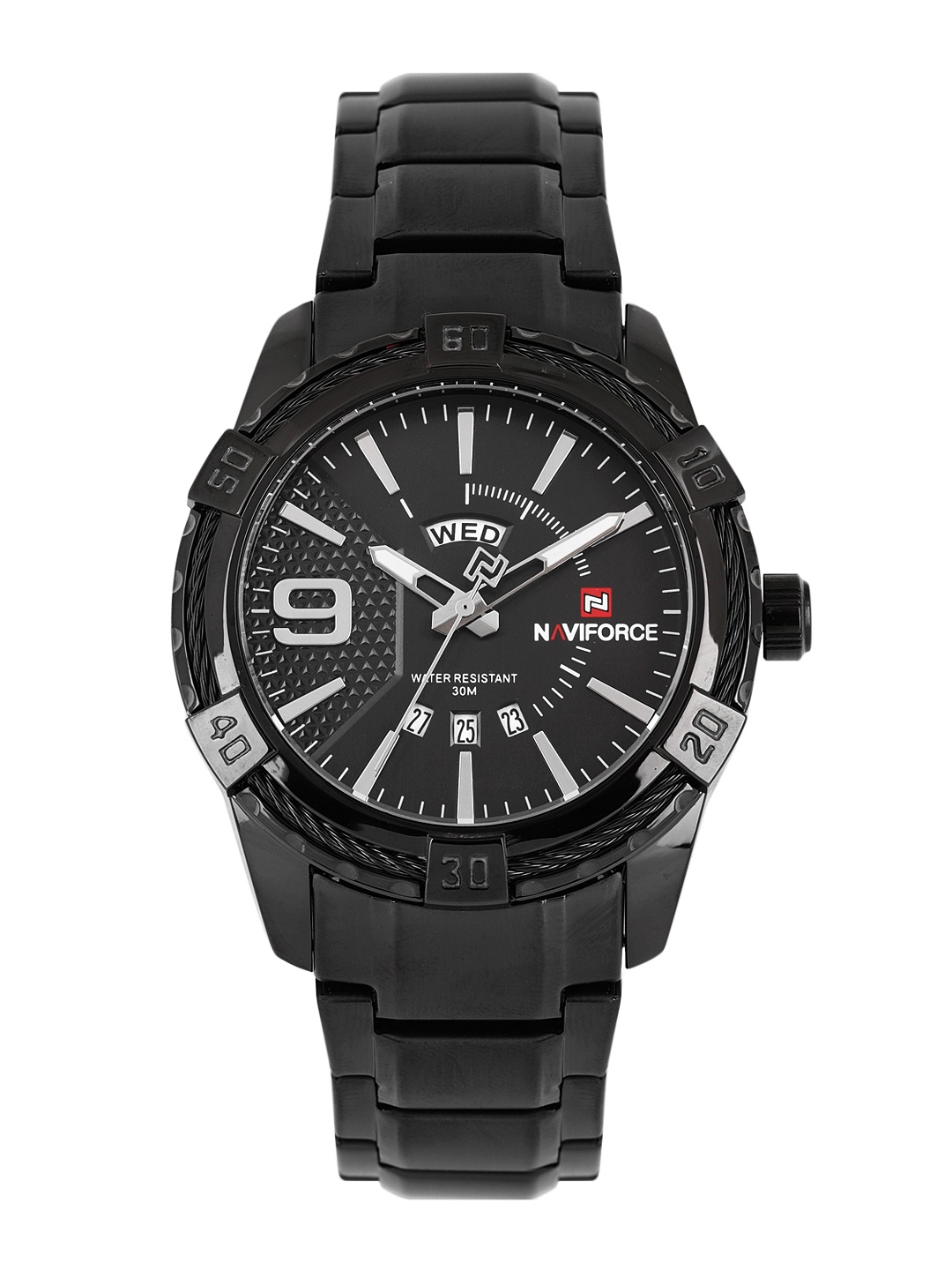 

Naviforce Men Black Analogue Watch NF9117SBB