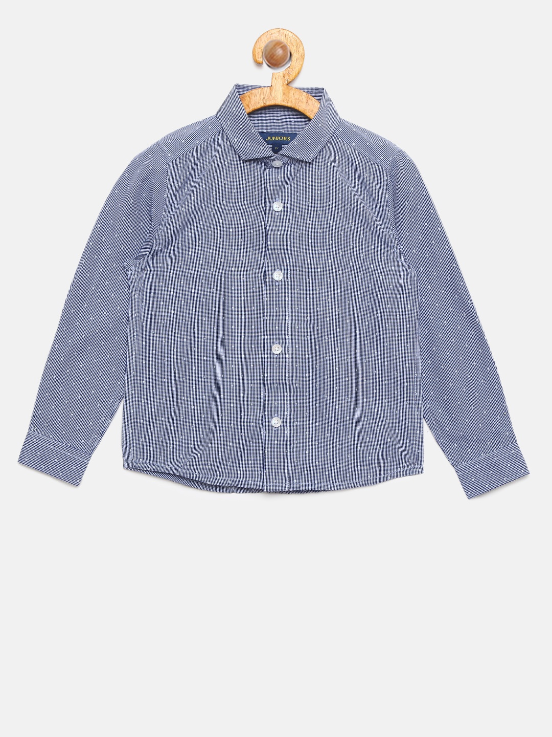 

Juniors by Lifestyle Boys Blue Regular Fit Printed Casual Shirt