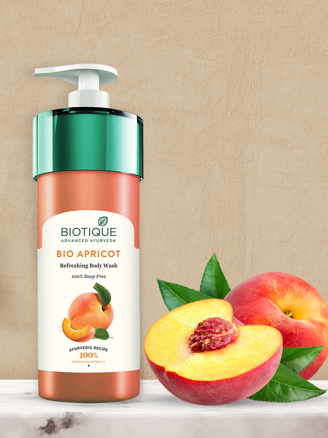 

Biotique Botanicals Unisex Bio Apricot Refreshing Body Wash 800 ml, Pink