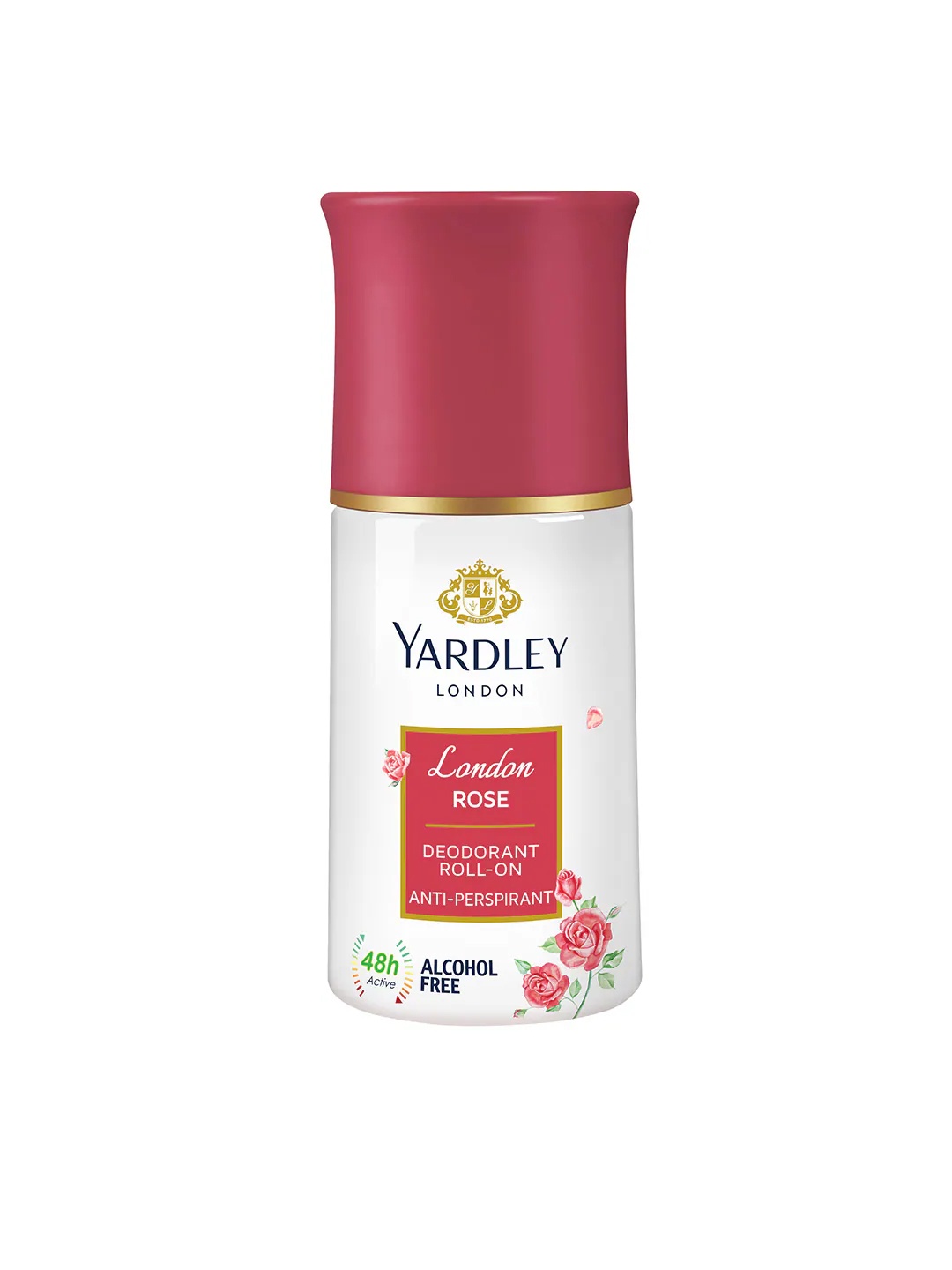 

YARDLEY LONDON Women London Rose Deodorant Roll On Anti Perspirant 50ml, Red