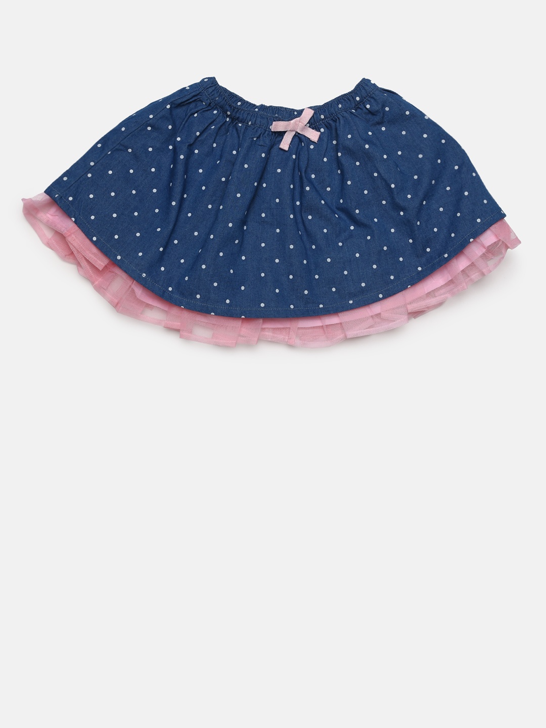 

Juniors by Lifestyle Girls Blue & Pink Printed WISHALLY Skirt