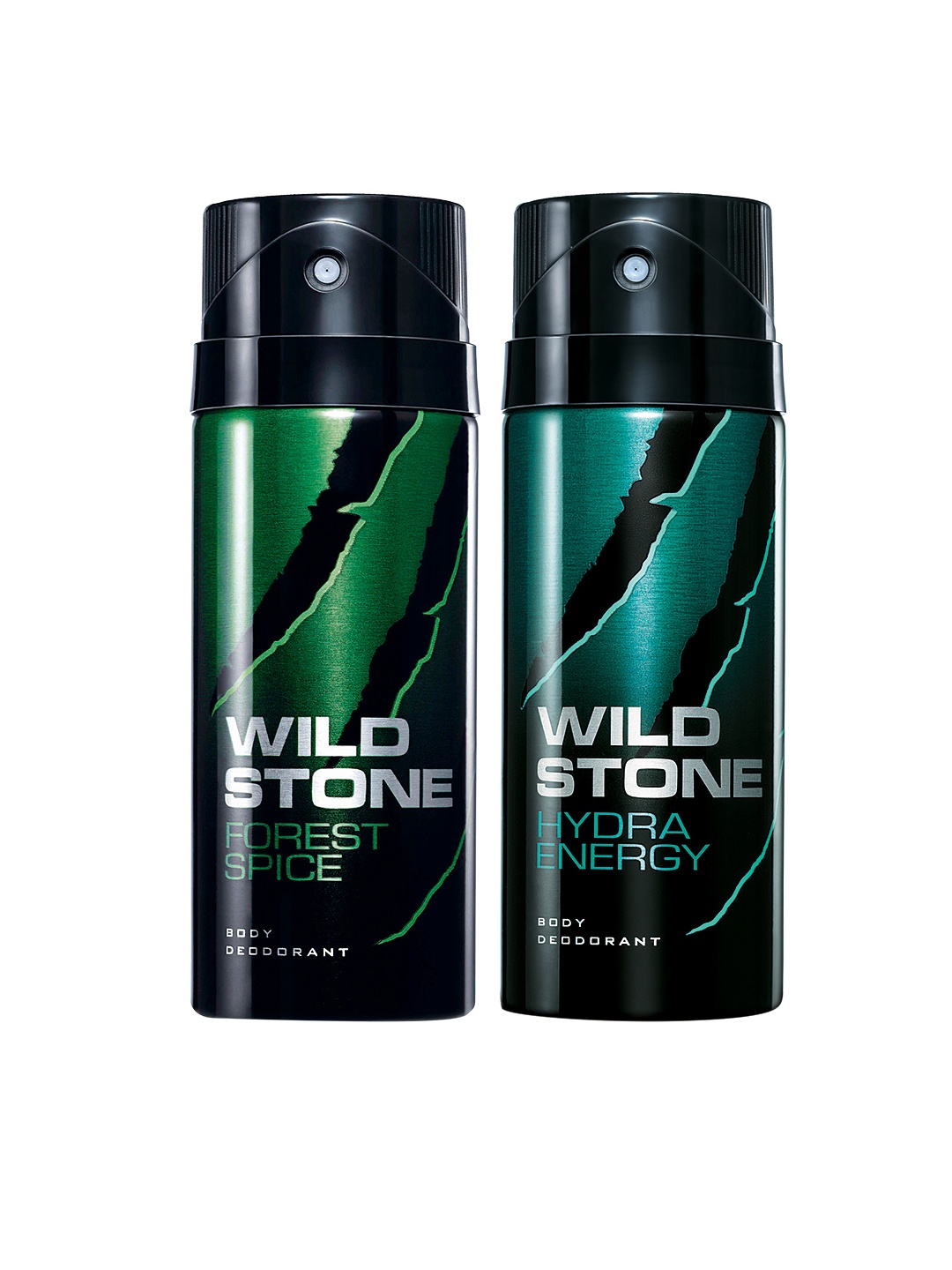 

Wild Stone Men Forest Spice & Hydra Energy Deodorant 150 ml each, Green