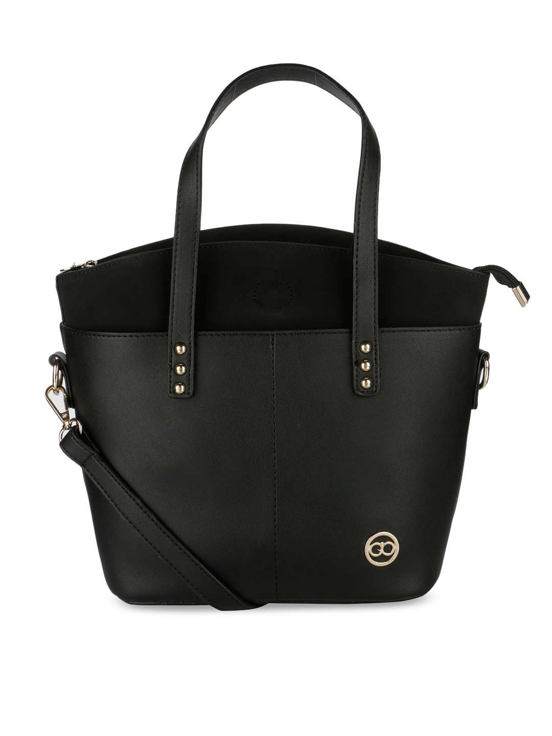 

GIO COLLECTION Black Solid Shoulder Bag