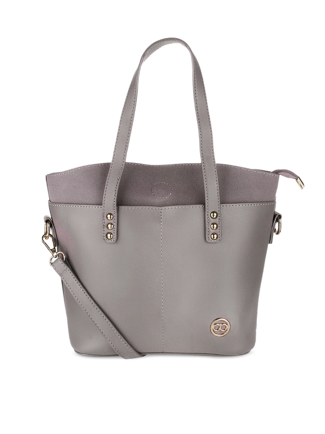 

GIO COLLECTION Grey Solid Shoulder Bag