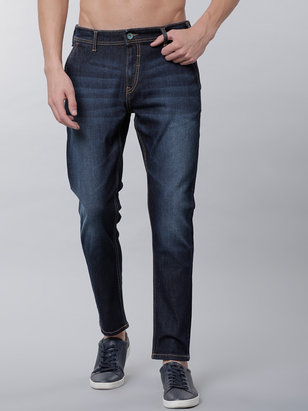 

LOCOMOTIVE Men Blue Slim Fit Mid-Rise Clean Look Stretchable Jeans