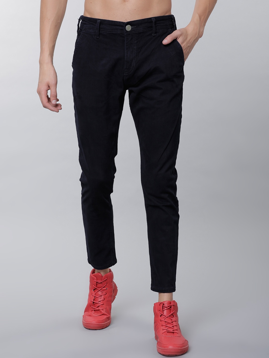 

LOCOMOTIVE Men Blue Slim Fit Mid-Rise Clean Look Stretchable Jeans