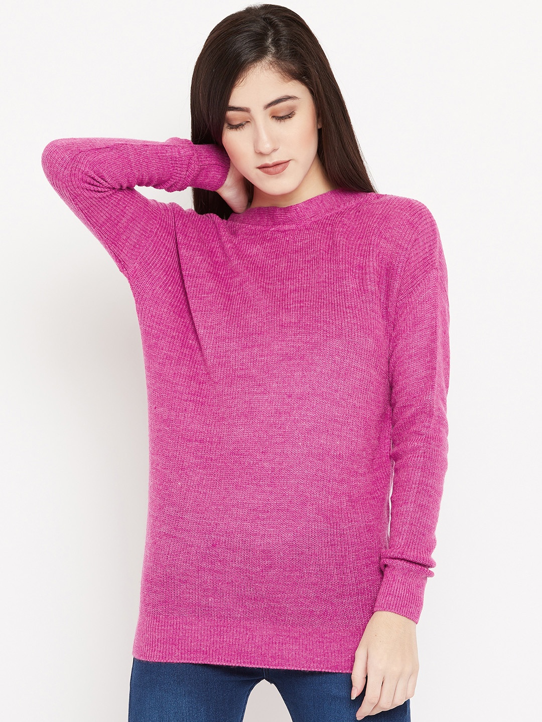 

Cayman Women Pink Solid Pullover