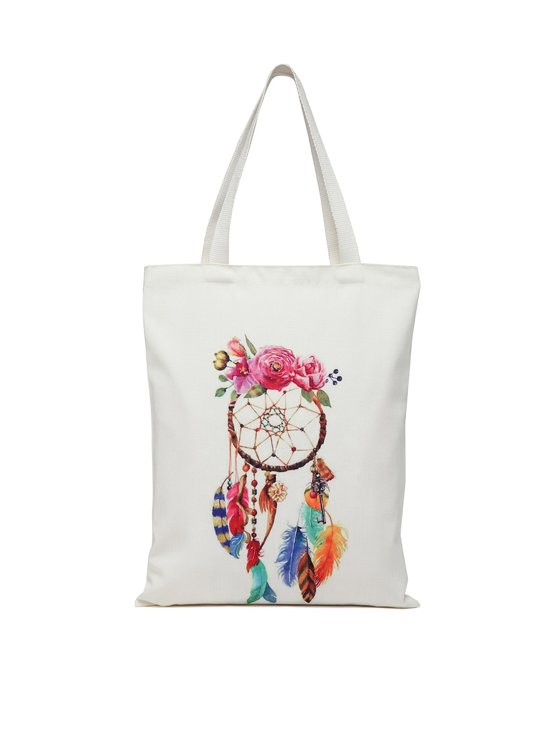

The House of Tara White Printed Tote Bag