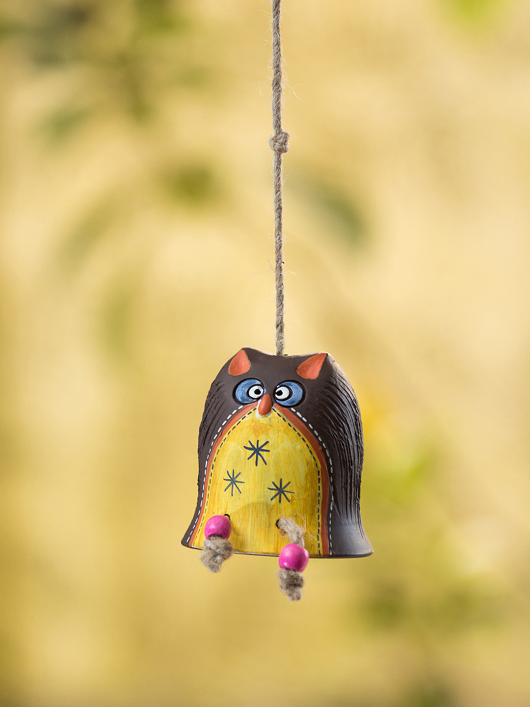 

ExclusiveLane Multicoloured Decorative Hanging Metal Wind Chime, Multi