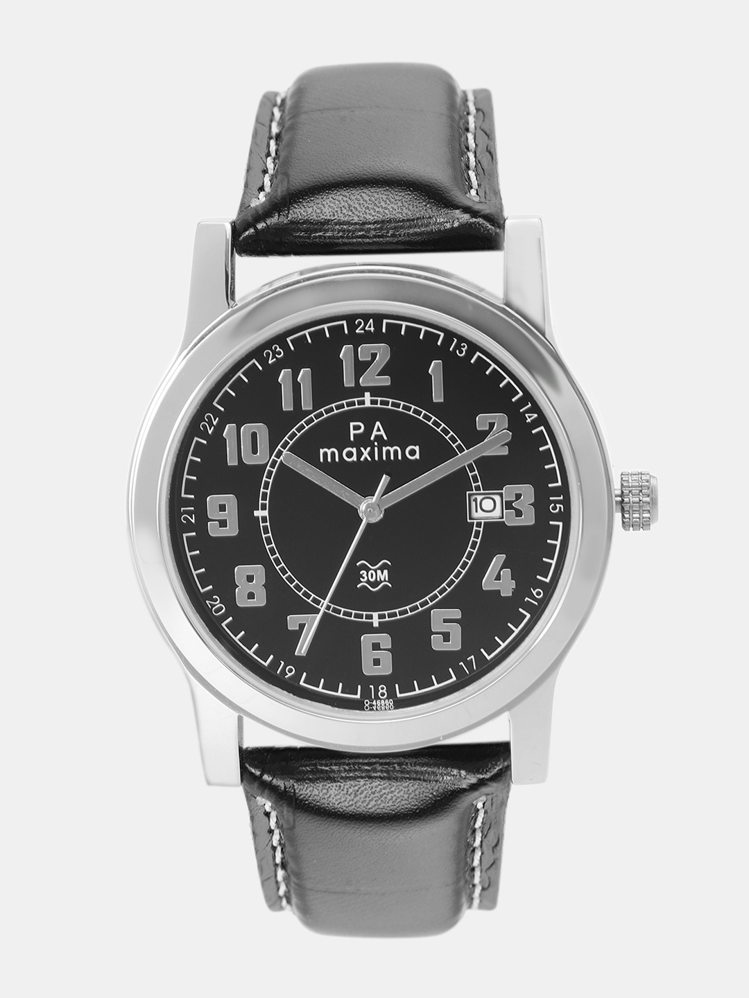 

maxima Men Black Analogue Watch O-46860LMGI