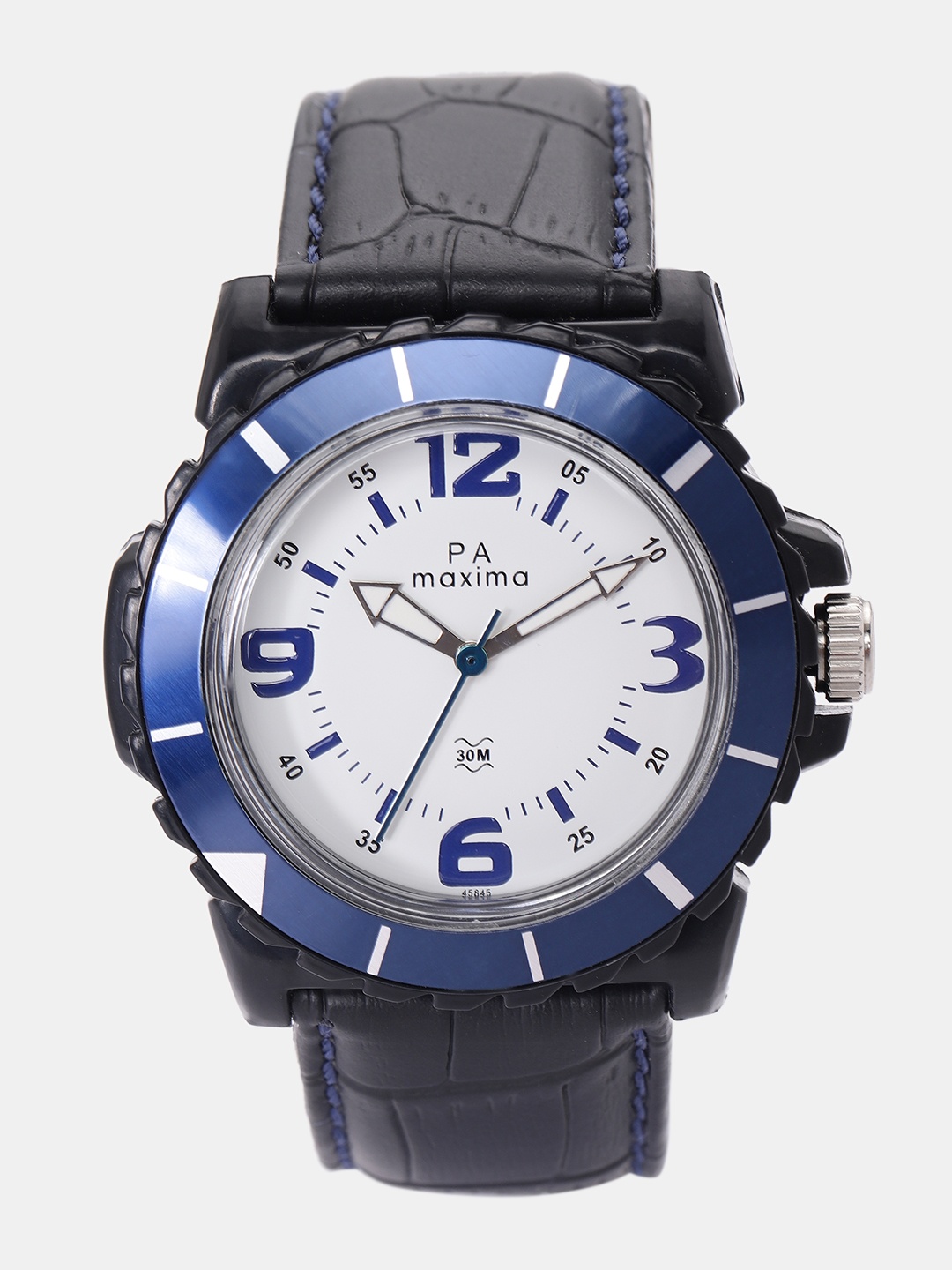 

maxima Men White Analogue Watch O-45845LPGW